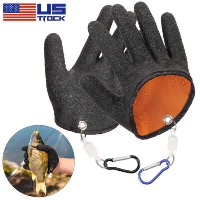 Guantes de pesca antideslizantes profesionales de 1 pieza para proteger la captura de pinchazos en las manos Foto 1 de 4