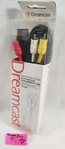 Official SEGA Dreamcast Stereo Composite Video Cable NEW av HKT7900 HKT-7900 - Picture 1 of 6