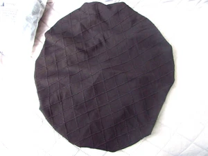 Round Black Cover Elastic & Clasps Stretch Chair Stool Cover Patterned New - Picture 1 of 2