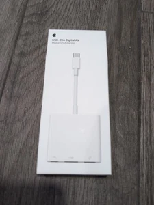 NEUF AUTHENTIQUE - Adaptateur multiport Apple USB-C vers AV numérique - MUF82AM/A - BOÎTE OUVERTE - Photo 1/3