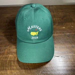 2019 Masters American Needle grüner Hut 100 % Baumwolle Canvas verstellbarer Riemen hinten - Bild 1 von 8