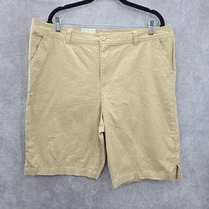 White Stag hellbraune Bermuda vorne flach Baumwolle Unterteil Hose Shorts Plus 18 - Bild 1 von 6