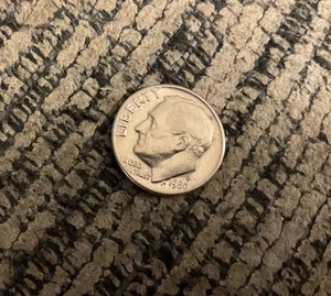 1980 P ROOSEVELT DIME ERROR DOUBLE DIE STRIKE ON L,I,B,E,R,T OF OBSERVE FILLED P - Picture 1 of 4