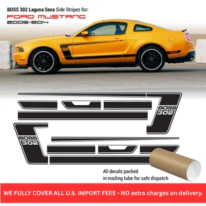 BOSS 302 Laguna Seca side stripes decals for Ford Mustang 2005 - 2014 - Bild 1 von 4