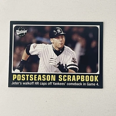 2002 Upper Deck Derek Jeter #297 Postseason Scrapbook Yankees Baseball Card NM - Image 1 of 2