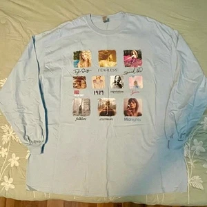 Neu Taylor Swift Album Cover Langarm Swiftie Epochen Tour T-Shirt Unisex 3X - Bild 1 von 4