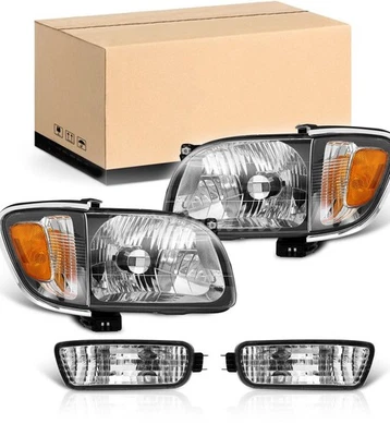 Fit For Toyota Tacoma 2001-2004 Pair Headlights Corner Signal Lights Bumper Lamp — 第 1/4 张图片