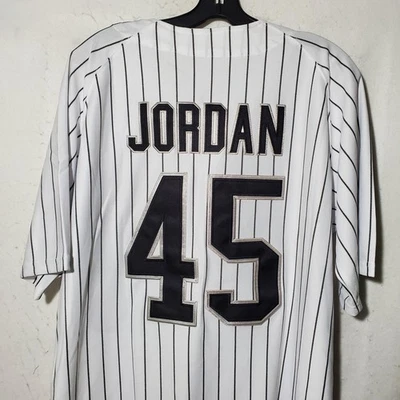 Camiseta de béisbol Birmingham Barons para hombre XL Jordan 45 tocados clásicos MILB blanca Foto 1 de 4