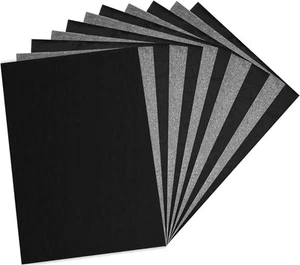 Longtereen 100 Sheets Carbon Paper, Black Graphite Paper for Tracing - Picture 1 of 6
