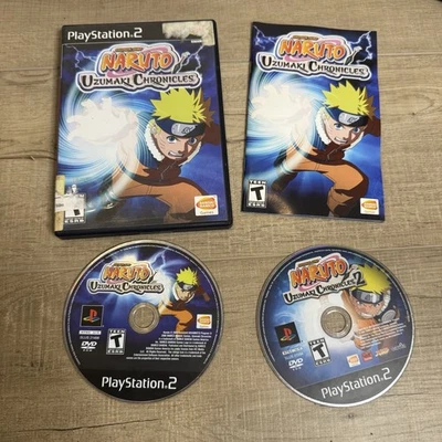 Naruto: Uzumaki Chronicles 1 & 2 Lot Sony PlayStation 2 Game Anime Tested Works - Image 1 of 4