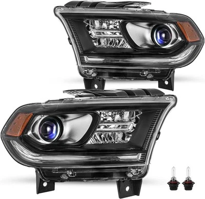 Faros proyectores halógenos cromados para Dodge Durango 2014-2020 | izquierda y derecha Foto 1 de 4