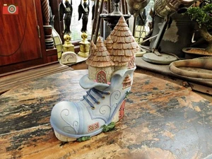 FAIRY GARDEN HOUSE, OLD BOOT COTTAGE, Charming Garden or Home Ornament. - Picture 1 of 12
