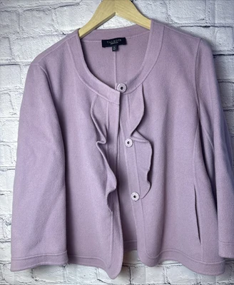 Suéter/Ablazer para mujer Talbots talla 14 lila/púrpura 90 % lana Foto 1 de 4