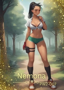 Nemona - Hermosa Sexy Tarjeta Waifu - Personalizada Hágalo Usted Mismo Fan Art Tarjeta PW2-007 - Imagen 1 de 1