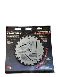 Vtg Craftsman Mach 2 Silver Series Circular Saw Blade 5 3/8 24 Tooth Fast Cut - Picture 1 of 2