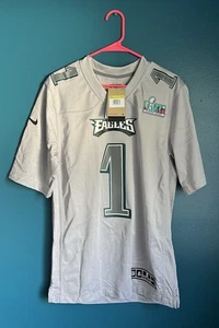 MAGLIA NIKE PHILADELPHIA EAGLES JALEN HURTS TAGLIA S SUPER BOWL LVII ATMOSFERA - Foto 1 di 5