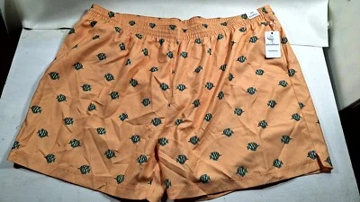 New 4XB Big Men’s Caribbean Fish Orange Swim Trunks - Image 1 of 4