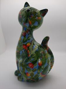 Spardose Sparkasse " Katze aus Keramik - Pomme Pidou " Design Kaktus  Höhe 30 cm
