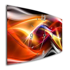 BM Wanduhr 44 cm x 22 cm leises Uhrwerk Funkwanduhr 6854-1a Digital Art - Bild 1 von 4