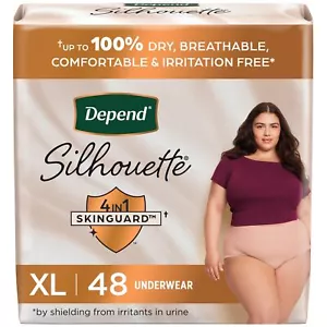 Depend Silhouette Adult Incontinence & Postpartum Bladder Leak Underwear for ... - Picture 1 of 7