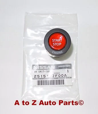  2009-2015 Nissan Ignition Start Button Starter Switch GT-R, 370Z, R35, Z34,OEM - Image 1 of 3