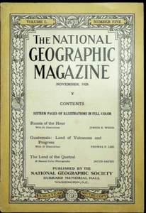 ANTIQUE NATIONAL GEOGRAPHIC November 1926 RUSSIA Guatemala LAND OF THE QUETZAL - Picture 1 of 1
