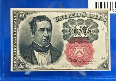 1874 Ten Cent William Meredith FR - 1265 Fractional Note CCU - Image 1 of 2