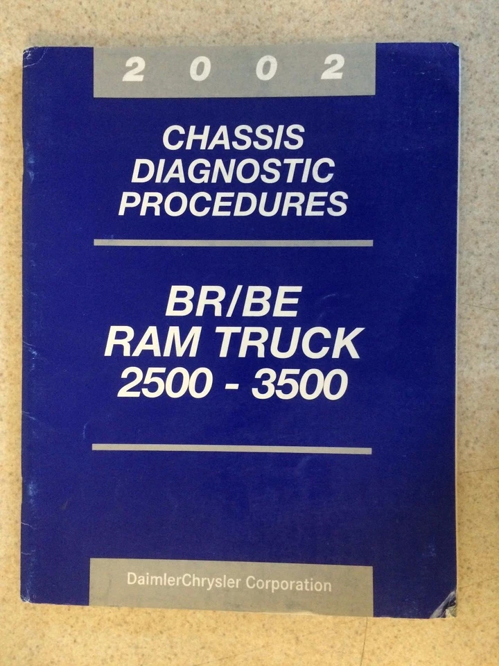 Dodge RAM 2500 3500 2002 chasis diagnóstico ABS freno manual de servicio de reparación  Foto 1 de 1