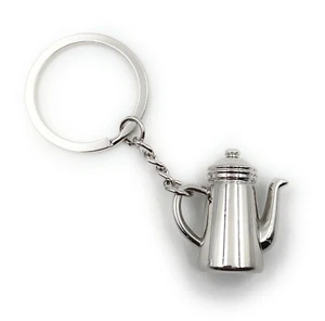Llavero jarra tetera cafetera colgante plata llavero - Imagen 1 de 5