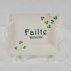 Godinger Irish Failte Welcome kleines Tablett Diener Schlüssel Geld Halter Dekoration - Bild 1 von 9