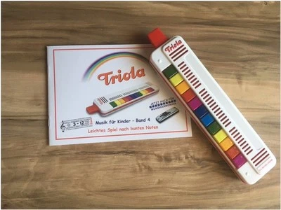 C.A. Seydel Söhne TRIOLA 12+Spielanleitung+LIEDERBUCH Band 4 Edelstahlstimmzunge