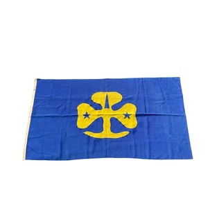 Vintage World Guide Thinking Flag Annin High Grade All Wool Bunting 3x5 Blue - Picture 1 of 8