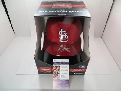 ALEDMYS DIAZ SIGNED FULLSIZE RAWLINGS ST. LOUIS CARDINALS BATTING HELMET JSA - Image 1 of 4