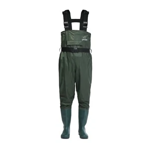 Odthelda Mens Chest Waders 9 Green Waterproof Fishing Hunting Bootfoot Adjustabl - Picture 1 of 1