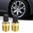 2PCS 25mm Car 1/8" NPT MPT Solid Brass Air Compressor Tank Fill Valve Auto Tool