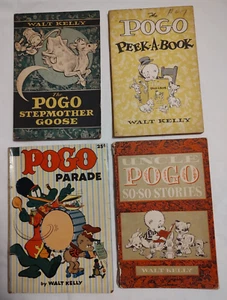 Lot Of Four Pogo Comic Books Fair to Very Good 1953-1955 Walt Kelly - Picture 1 of 17