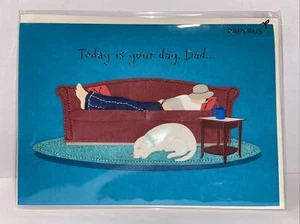 Papyrus Father’s Day Card | Sleeping On Couch - Picture 1 of 2
