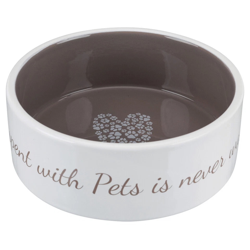 Trixie Keramiknapf Pet's Home creme/taupe für Hunde, stilvoll & robust - Bild 1 von 1