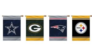 28" x 40" Double 2 Sided NFL House Flag Banner You Pick Team Bills Jets Eagles +