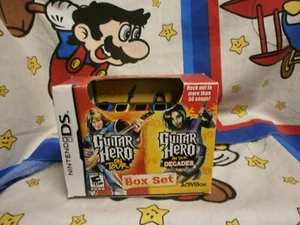 Nintendo DS Guitar Hero on Tour & on Tour Decades Caja Set Completo! - Imagen 1 de 2
