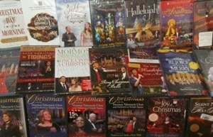 LOT OF 21 Mormon Tabernacle Choir CHRISTMAS CONCERT DVDs +2 & 11 CDs! NEW/SEALED - Picture 1 of 3