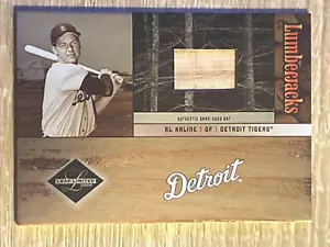 2004 Leaf Limited Lumberjacks Al Kaline Game Used Bat /100 - Picture 1 of 2