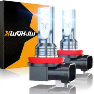 H11 H8 LED Fog Light Bulbs Super Bright Cool White 6000K 10000LM CANBUS - Foto 1 di 9