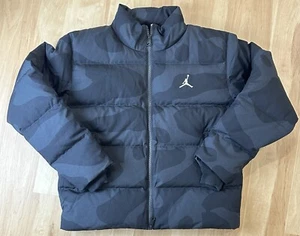 Nike Jordan Puffer Jacket Down Fill Black Camo FB6988-045 Mens Size Large - Picture 1 of 4