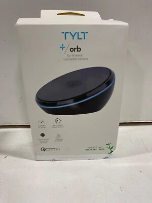 TYLT ORB Wireless Charger for Apple, Android, etc. 9W Fast-Charging - Black - Image 1 of 3