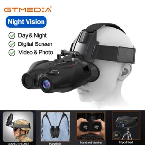 Head Mounted IR Night Vision Goggles Digital Zoom Binoculars Video Record Camera - Picture 1 of 11