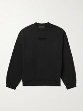 Fear of God ESSENTIALS Logo Sweatshirt Black Size M 100% Authentisch