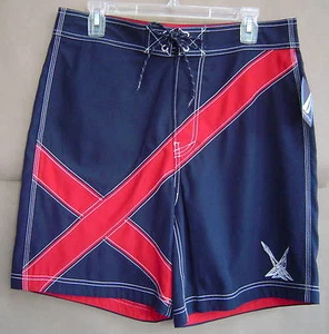 NWT $45 Mens 32 NAUTICA Swim CROSSWIND Board Shorts 32W Navy T12274 - Picture 1 of 1
