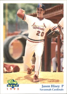 1992 Savannah Cardinals Classic/Best #16 Jason Hisey