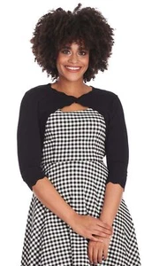 Banned «LUCY CLASSIC» Cropped 3/4 Arm BOLERO Strickjacke - PLUS SIZE Rockabilly - Bild 1 von 4